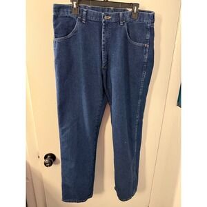 Wrangler Authentics Mens Regular Fit Dark Wash Denim Jeans 36x29 85900DW